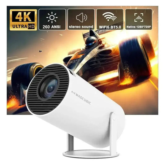 Magcubic Projector HY300 PRO 4K Android 11 Dual Wifi6 260ANSI Allwinner H713 BT5.0 1080P 1280*720P Home Cinema Outdoor Projetor - My Store
